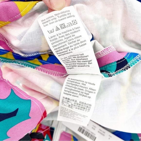 NWT J.Crew Tie-back Tulip Skirt in Ratti® Kaleidoscope Floral Size 6 - Picture 8 of 9